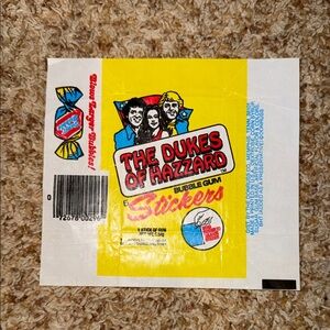 1981 Donruss Dukes of Hazzard  Wrapper